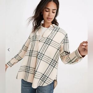 Madewell Plaid Button Up sz M